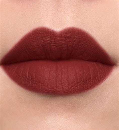 terracotta color lipstick.